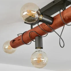 Luminaires Scandinaves-hofstein Plafonnier Burruyaco Gris, Écru, 4 lumières