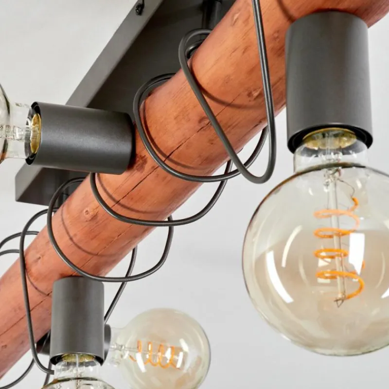 Luminaires Scandinaves-hofstein Plafonnier Burruyaco Gris, Écru, 6 lumières