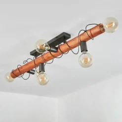 Luminaires Scandinaves-hofstein Plafonnier Burruyaco Gris, Écru, 6 lumières