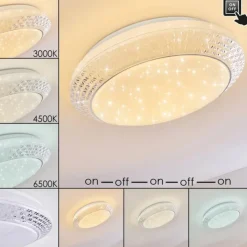 hofstein Plafonnier Burton LED Blanc, 1 lumière