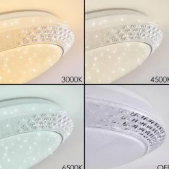 hofstein Plafonnier Burton LED Blanc, 1 lumière