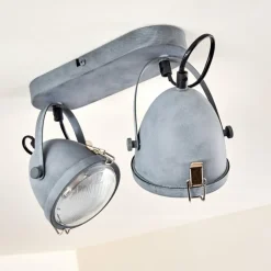 hofstein Plafonnier Butikon Gris, 2 lumières