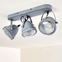 hofstein Plafonnier Butikon Gris, 3 lumières* Spots Et Projecteurs