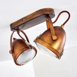 hofstein Plafonnier Butikon Rouille, 2 lumières