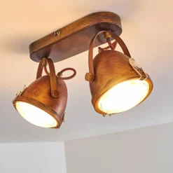 hofstein Plafonnier Butikon Rouille, 2 lumières