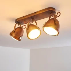 hofstein Plafonnier Butikon Rouille, 3 lumières