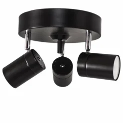 By Rydéns Plafonnier By Rydens Correct Noir, 3 lumières* Plafonniers