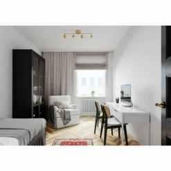 Lampe Design-By Rydéns Plafonnier By Rydens Correct Cuivre, 4 lumières