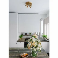 Lampe Design-By Rydéns Plafonnier By Rydens Correct Cuivre, 5 lumières