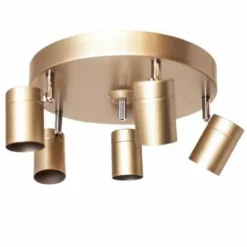 Lampe Design-By Rydéns Plafonnier By Rydens Correct Cuivre, 5 lumières