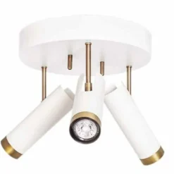 Lampes Dorées-By Rydéns Plafonnier By Rydens Pulse Or, Blanc, 3 lumières