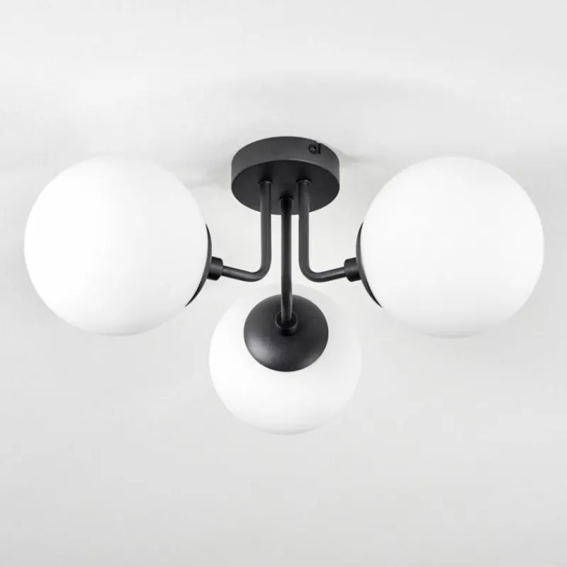 hofstein Plafonnier Cabalonga Noir, 3 lumières