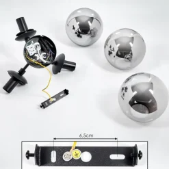 hofstein Plafonnier Cabalonga Noir, 3 lumières