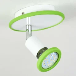 hofstein Plafonnier Cabri LED Chrome, Vert, Blanc, 1 lumière