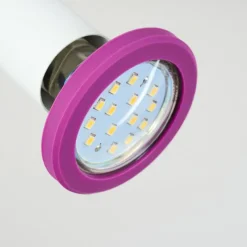 hofstein Plafonnier Cabri LED Chrome, Lila, Blanc, 1 lumière