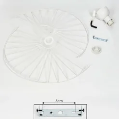 hofstein Plafonnier Cacor Blanc, 1 lumière