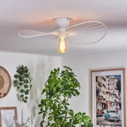 hofstein Plafonnier Cacor Blanc, 1 lumière