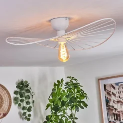 hofstein Plafonnier Cacor Blanc, 1 lumière