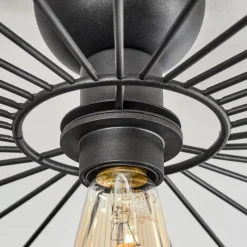 hofstein Plafonnier Cacor Noir, 1 lumière