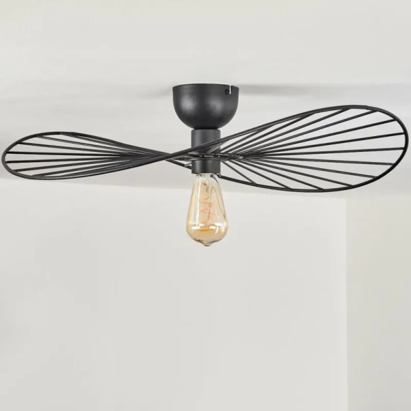 hofstein Plafonnier Cacor Noir, 1 lumière