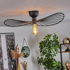 hofstein Plafonnier Cacor Noir, 1 lumière