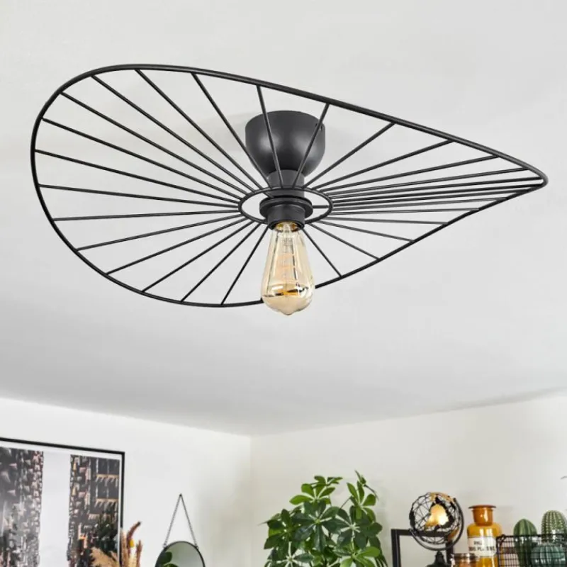 hofstein Plafonnier Cacor Noir, 1 lumière