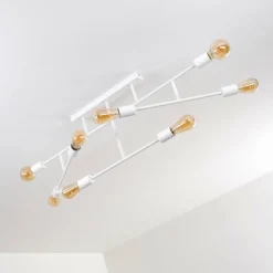 hofstein Plafonnier Cahaba Blanc, 8 lumières* Plafonniers