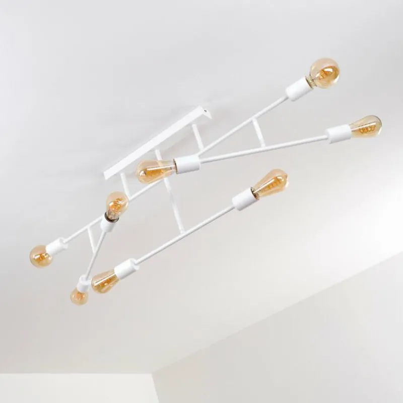 hofstein Plafonnier Cahaba Blanc, 8 lumières* Plafonniers