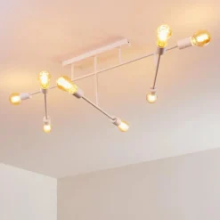 hofstein Plafonnier Cahaba Blanc, 8 lumières* Plafonniers
