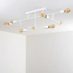 hofstein Plafonnier Cahaba Blanc, 8 lumières* Plafonniers