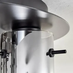 hofstein Plafonnier Caimitte Noir, 5 lumières