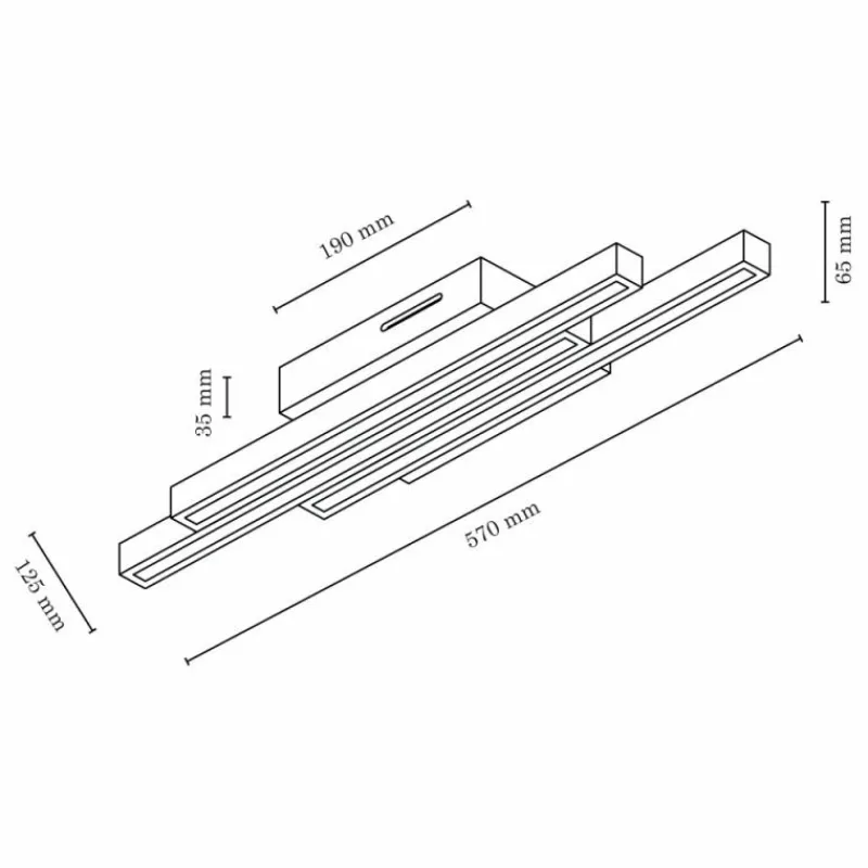Luminaires Scandinaves-hofstein Plafonnier Cajas LED Écru, 3 lumières