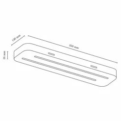 Luminaires Scandinaves-hofstein Plafonnier Cajas LED Écru, 2 lumières