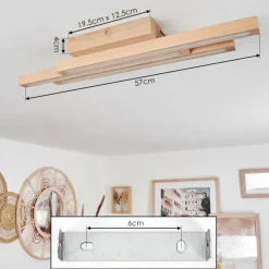 Luminaires Scandinaves-hofstein Plafonnier Cajas LED Écru, 3 lumières