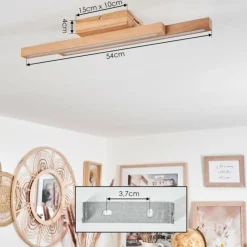 Luminaires Scandinaves-hofstein Plafonnier Cajas LED Écru, 2 lumières