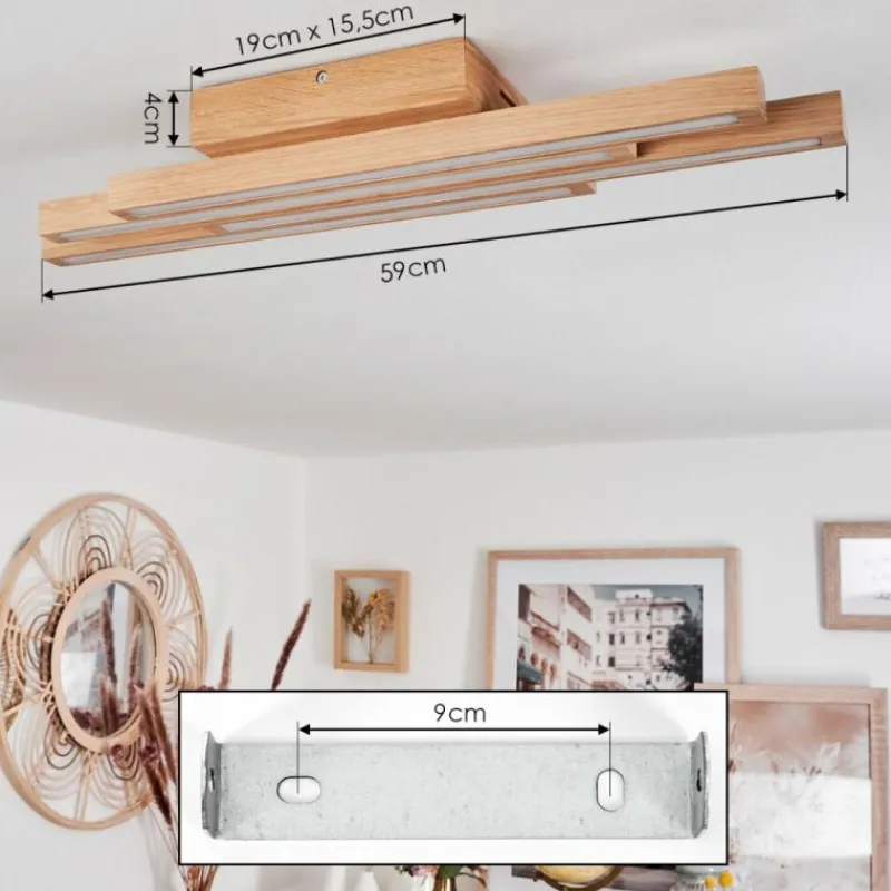 Luminaires Scandinaves-hofstein Plafonnier Cajas LED Écru, 4 lumières