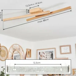 hofstein Plafonnier Cajas LED Écru, 2 lumières