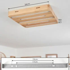 hofstein Plafonnier Cajas LED Écru, 5 lumières