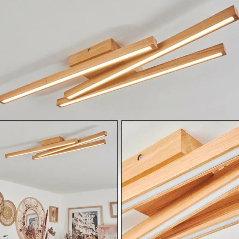 hofstein Plafonnier Cajas LED Écru, 3 lumières