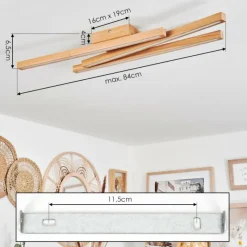hofstein Plafonnier Cajas LED Écru, 3 lumières