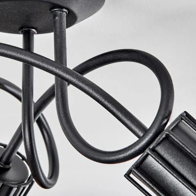 Luminaires Scandinaves-hofstein Plafonnier Calamar Noir, 3 lumières