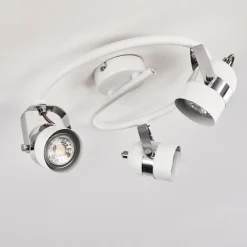 Lampes Industrielles-hofstein Plafonnier Callac Blanc, 3 lumières