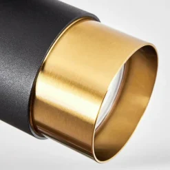 hofstein Plafonnier Campanas Laiton, Noir, 1 lumière