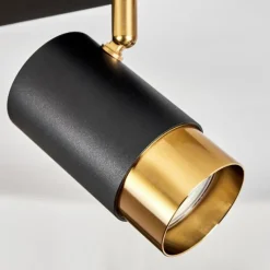 hofstein Plafonnier Campanas Laiton, Noir, 2 lumières