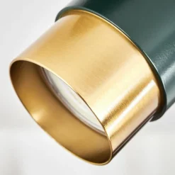 hofstein Plafonnier Campanas Vert, Laiton, 1 lumière