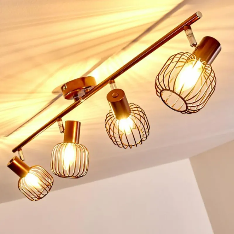 hofstein Plafonnier Cancun Brun, 4 lumières* Spots Et Projecteurs