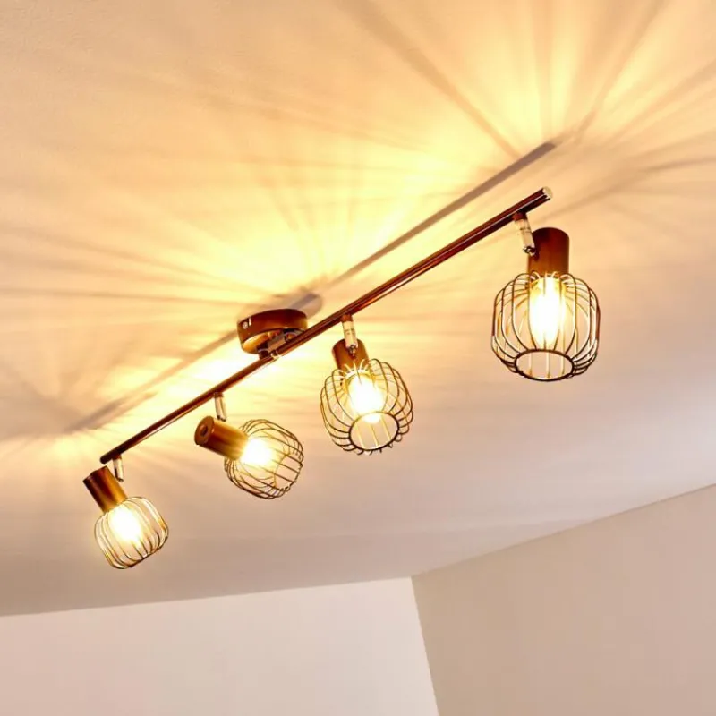 hofstein Plafonnier Cancun Brun, 4 lumières* Spots Et Projecteurs