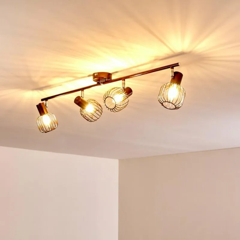 hofstein Plafonnier Cancun Brun, 4 lumières* Spots Et Projecteurs