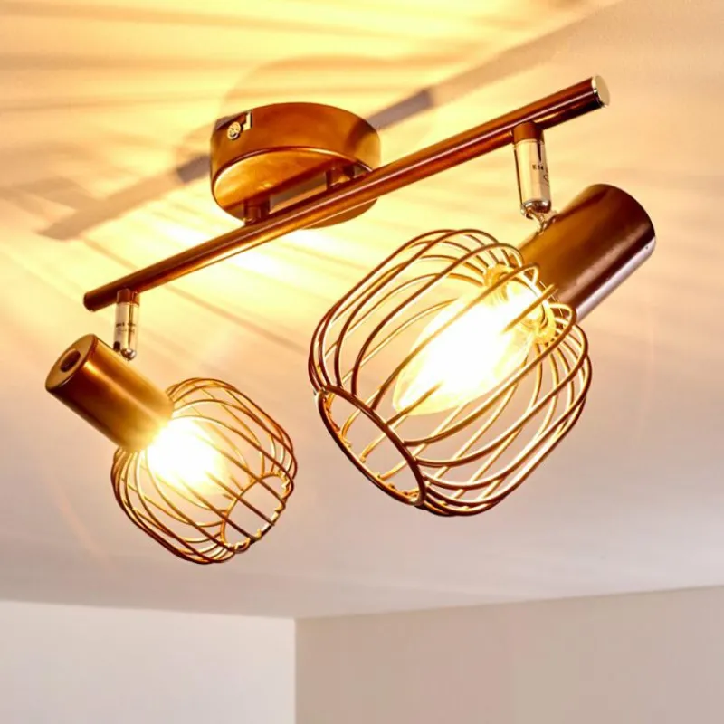 hofstein Plafonnier Cancun Brun, 2 lumières* Spots Et Projecteurs