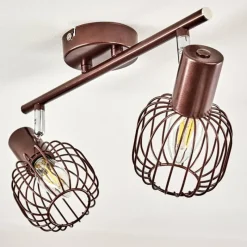 hofstein Plafonnier Cancun Brun, 2 lumières* Spots Et Projecteurs